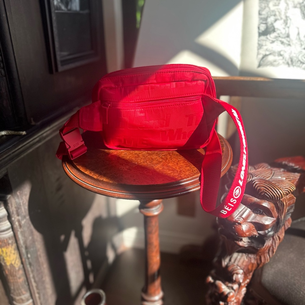 Beis x Lonely Ghost Red Belt Bag